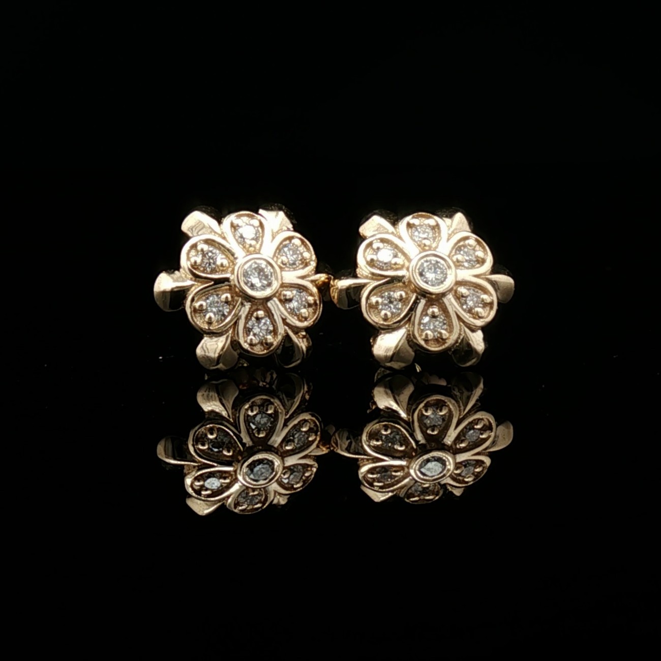 Kusuma Bezel Ear Tops - Image 1