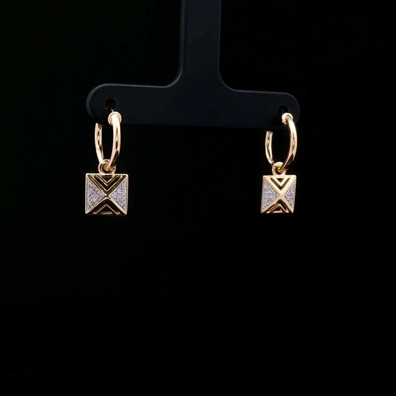 Shikhara Pyramid Danglers - Image 1