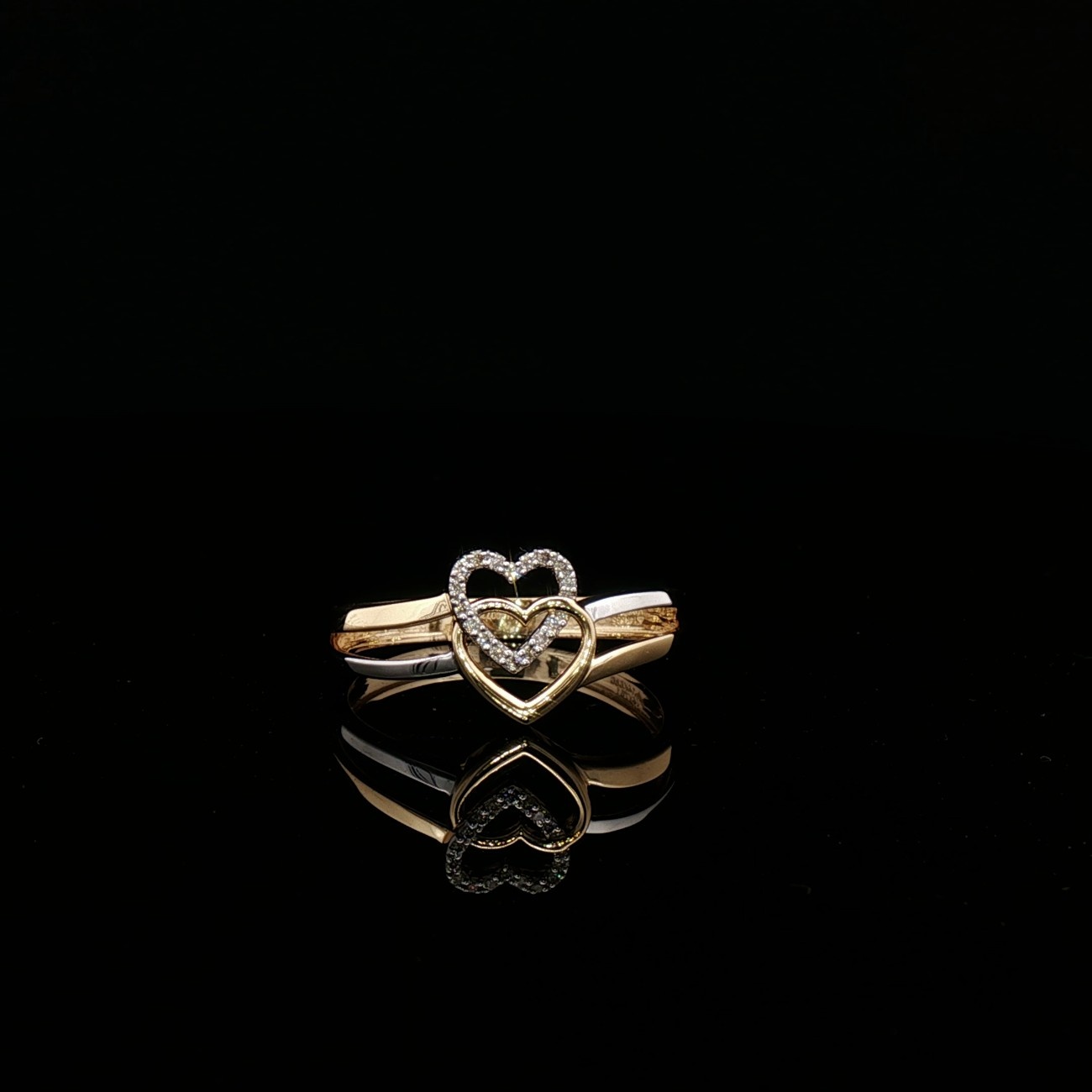 Hridaya Twin Hearts Ring - Image 1