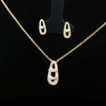Mayūra Marquise Pendant Set - Image 2