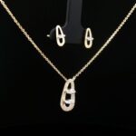 Mayūra Marquise Pendant Set - Image 4