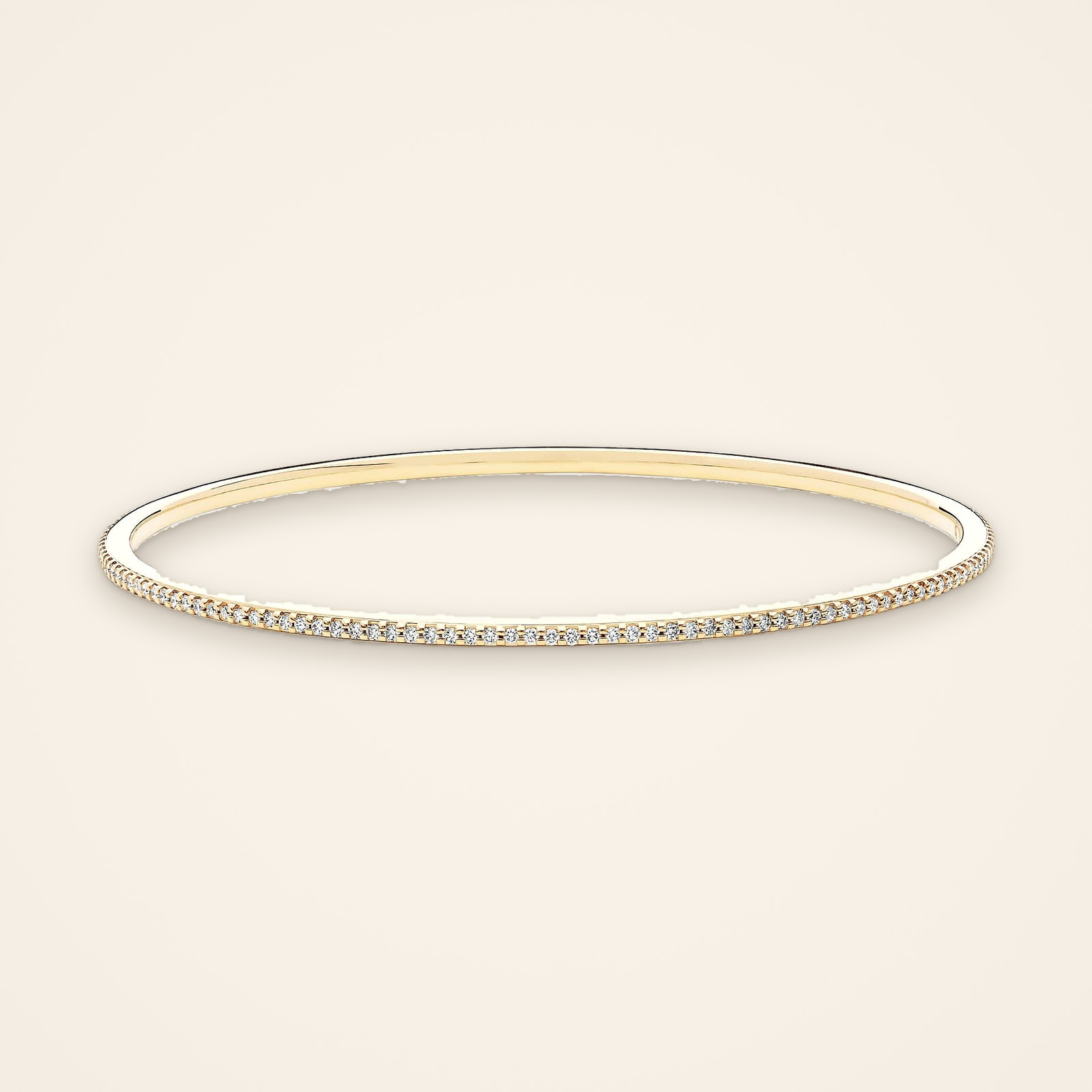 TBR007-1 Everyday Layering Pavé Diamond Bangle - Traditions