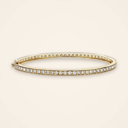 Statement Three-Carat Full-Circle Diamond Bangle - Traditions