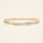 Everyday Diamond Rope-Wrap Gold Bangle - Traditions