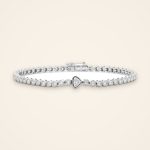 Everyday Heart-Accent Bezel Diamond Bracelet - Traditions