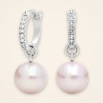 Everyday Pearl and White Topaz Convertible Hoops - Traditions
