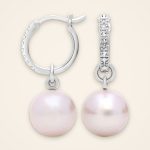Everyday Pearl and White Topaz Convertible Hoops - Traditions