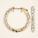 Statement Two-Carat Diamond Hoop Earrings - Traditions