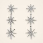 Statement Triple-Star Diamond Drop Earrings - Traditions