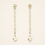 Everyday Long Chain Diamond Dangle Earrings - Traditions