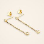 Everyday Long Chain Diamond Dangle Earrings - Traditions
