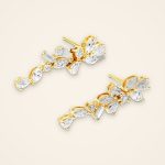 Mixed-Cut Diamond Bloom Drop Earrings - Traditions