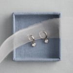 Everyday Swinging Heart Diamond Huggie Earrings - Traditions