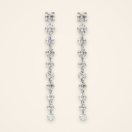 Statement Two-Carat Cascade Diamond Drop Earrings - Traditions