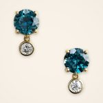 Contemporary Sapphire and Diamond Duo Stud Earrings - Traditions