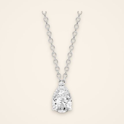 Classic Point-Up Pear Diamond Pendant - Traditions