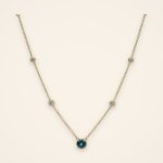 Everyday Blue Sapphire and Diamond Station Necklace - Traditions