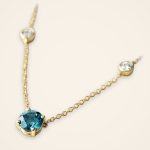 Everyday Blue Sapphire and Diamond Station Necklace - Traditions