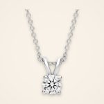 Classic Twin-Bail Round Diamond Pendant - Traditions