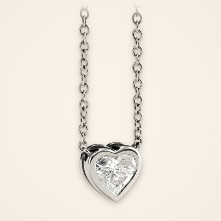Classic Heart-Cut Diamond Pendant - Traditions