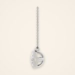 Classic Beaded-Edge Platinum Diamond Pendant - Traditions