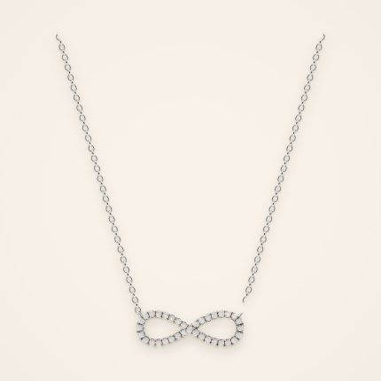 Everyday Figure-Eight Pavé Diamond Necklace - Traditions