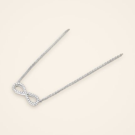 Everyday Figure-Eight Pavé Diamond Necklace - Traditions