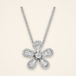 Everyday Pavé Petal Diamond Pendant - Traditions