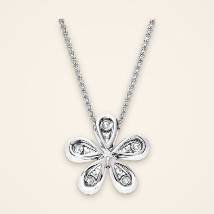 Everyday Pavé Petal Diamond Pendant - Traditions