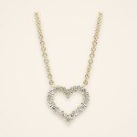 Everyday Open Heart Pavé Diamond Necklace - Traditions