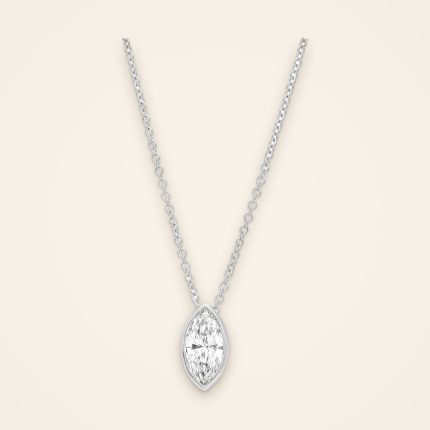 Statement One-Carat Marquise Diamond Pendant - Traditions