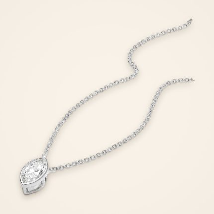 Statement One-Carat Marquise Diamond Pendant - Traditions