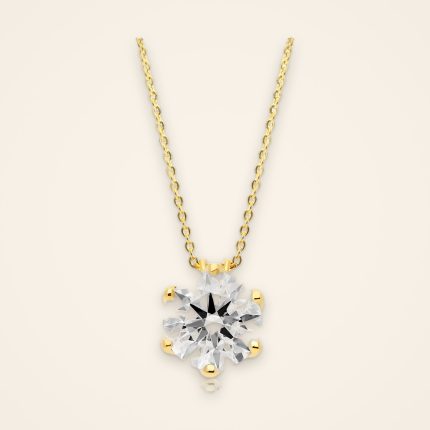 Classic Quarter-Carat Six-Prong Diamond Pendant - Traditions