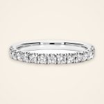 Classic Wave-Edge Pavé Diamond Wedding Band - Traditions