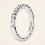 Classic Wave-Edge Pavé Diamond Wedding Band - Traditions