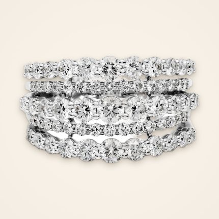 Statement Stacked-Look Diamond Ring - Traditions