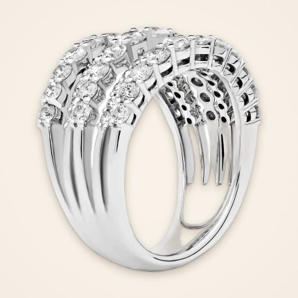 Statement Stacked-Look Diamond Ring - Traditions