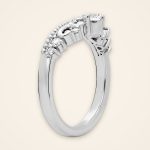 Classic Peaked Platinum Diamond Ring - Traditions