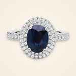 Statement Oval Sapphire Twin-Halo Ring - Traditions