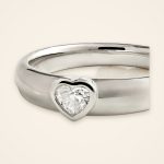 Classic Bezel-Set Heart-Shaped Diamond Ring - Traditions