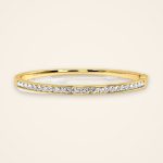 Classic Channel-Line Laboratory-Grown Diamond Oval Bangle - Traditions