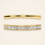 Classic Channel-Line Laboratory-Grown Diamond Oval Bangle - Traditions