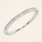 Classic Channel-Line Laboratory-Grown Diamond Oval Bangle - Traditions