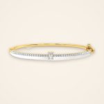 Classic Emerald-Cut Centre Laboratory-Grown Diamond Bangle - Traditions
