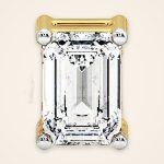 Classic Emerald-Cut Centre Laboratory-Grown Diamond Bangle - Traditions