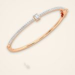 Classic Emerald-Cut Centre Laboratory-Grown Diamond Bangle - Traditions