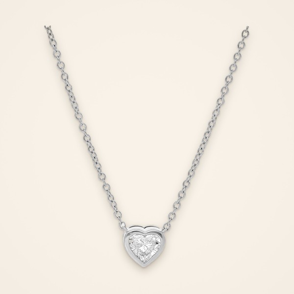 Classic Heart-Cut Diamond Pendant - Traditions by Pooja Backliwal