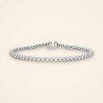 Classic Laboratory-Grown Diamond White Gold Tennis Bracelet - Traditions