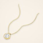 Classic Milgrain-Edge Wire-Basket Diamond Pendant - Traditions
