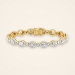 Classic Oval Halo Laboratory-Grown Diamond Line Bracelet - Traditions